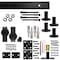 Quiet Glide Black 48 in. Single Bi-Fold Top Mount Sliding Barn Door Track and Hardware Kit NT.BF1500.TM.08-4 - alternate 3